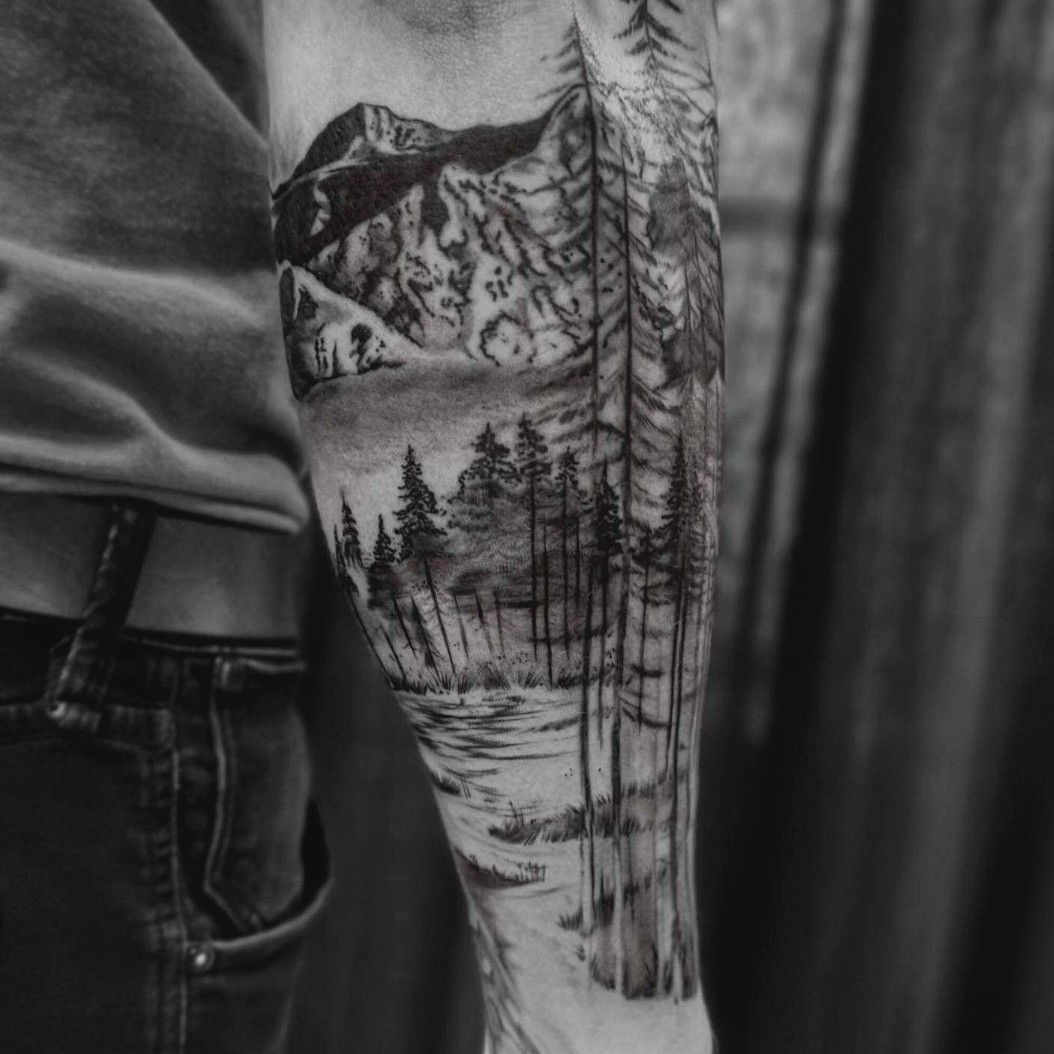 40 Lake Tattoos Ideas And Designs