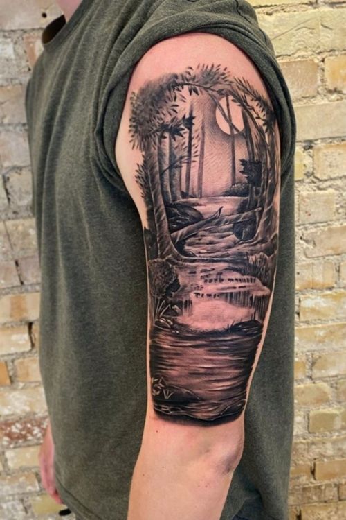 40 Lake Tattoos Ideas And Designs