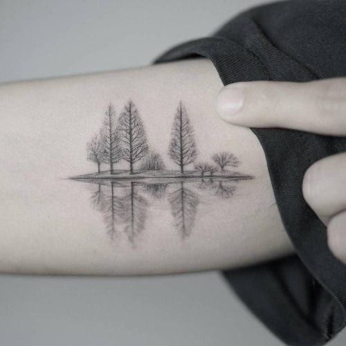 40 Lake Tattoos Ideas And Designs