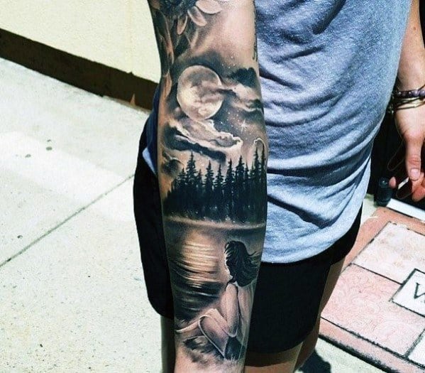 40 Lake Tattoos Ideas And Designs