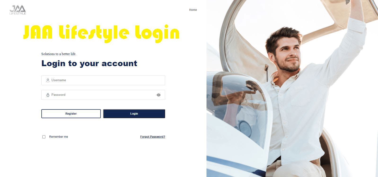 JAA Lifestyle Login