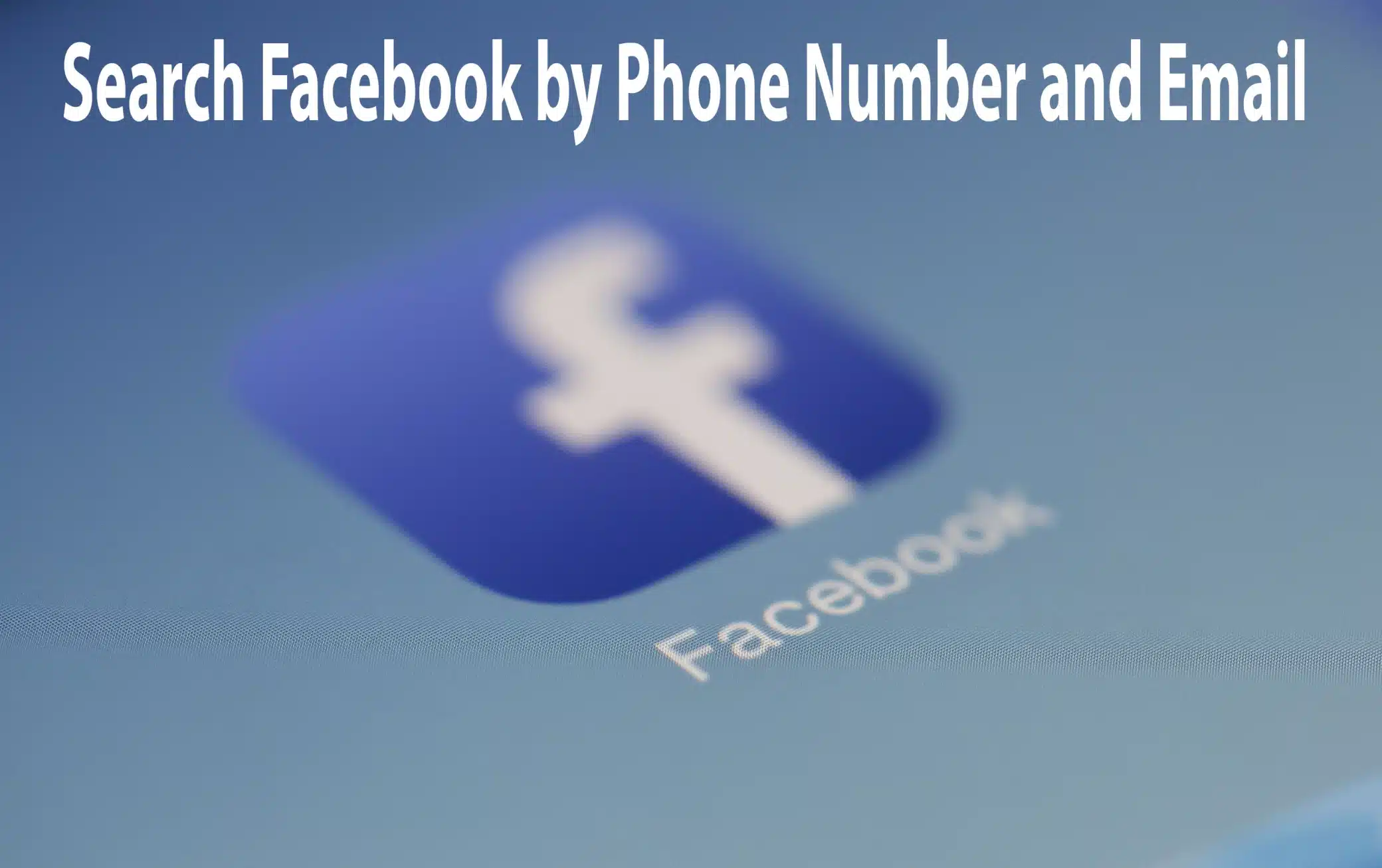 search facebook by phone number