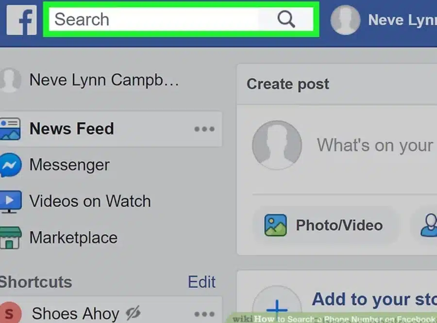 search facebook by phone number